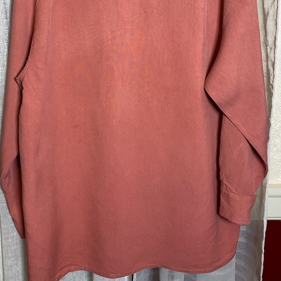 VTG Annie Alexander Top 100% Silk Pink - Picture 7 of 9